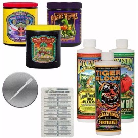 FoxFarm Nutrient Bundle: Soil Trio Pint + Soluble Trio 6 oz + Chart & Pipette