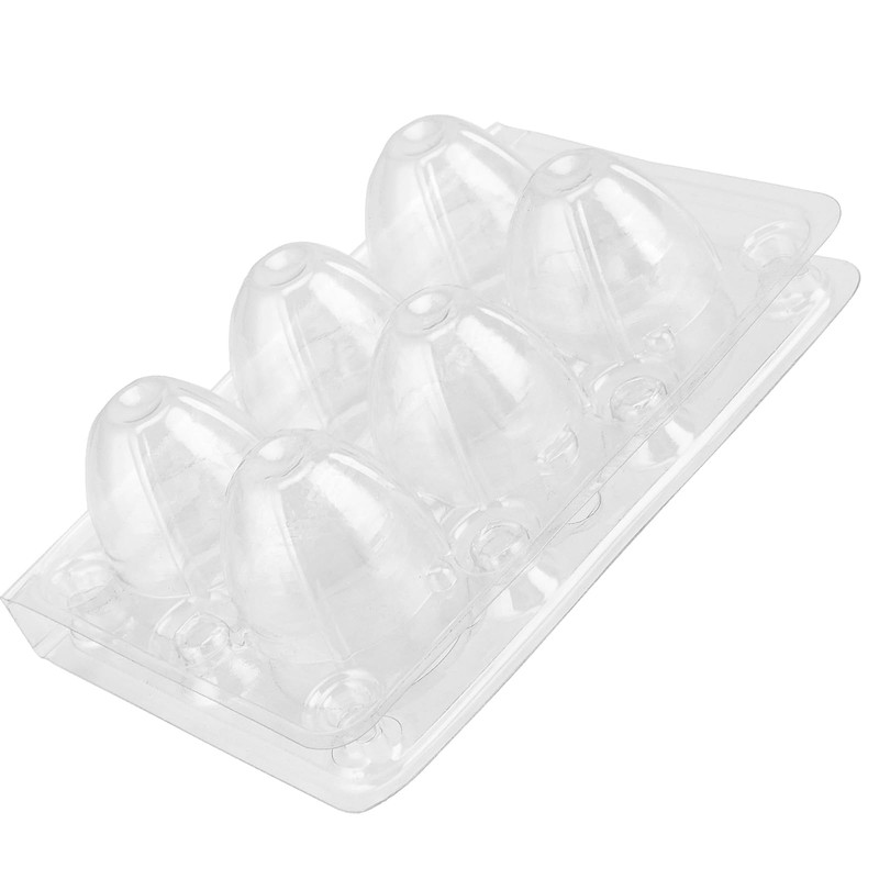 NAMYEUT Pack of 50 Quail Egg Boxes, 6 Plastic, 6