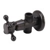 Angle Stop Valve Retro Copper Cross Handle Water Stop Valve
