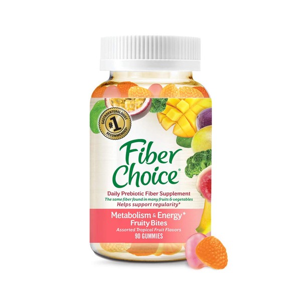 Fiber Choice Metabolism and Energy Daily Prebiotic Fiber Gummies 90 count