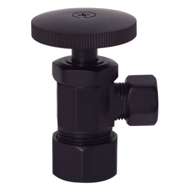 Westbrass A105-12 Round Handle Angle Stop Shut Off Valve, 1/2"