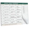 Weekly Magnetic Meal Planner & Tear Off Grocery List -