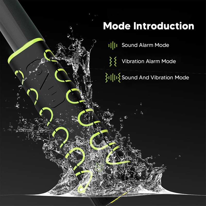 Metal Detector IP68 Waterproof Sound Light Vibration Alarm LED Lamp
