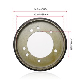 Hoypeyfiy 1Pc 04743700 Friction Wheel Drive Disc Replacement for Snowblower, Lawn Mower Replace 00300300 00170800 (00170800, Friction Wheel Drive Disc, 1, 04743700)