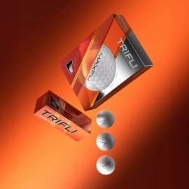 Maxfli 2025 TriFli Golf Balls – Gloss White – Pack of 12, 24, or 36 - GLOSS WHITE, GLOSS WHITE - PACK OF 24 BALLS