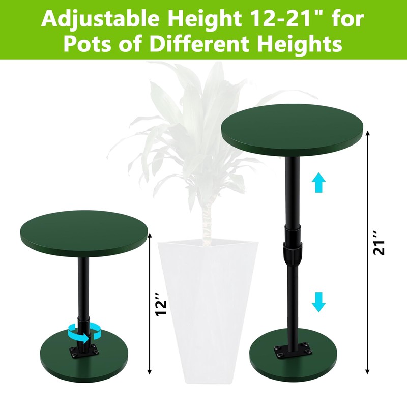 Axcoix 2 Pack Adjustable Height Plant Risers for Inside Pots,