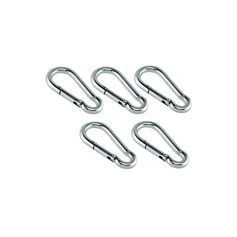 fiXte® BZP Steel Snap Hooks Spring Latch Carabina Carabiner Carbine