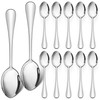 TEAMFAR Tea Spoons, 12 Pieces Stainless Steel Polished Coffee Spoons,