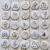 Herzwild Advent Calendar Number Buttons, Number Pins, Christmas Calendar, DIY