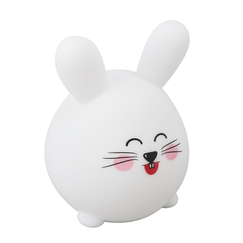 Silicone Night Light Cute Cartoon Mouse USB Rechargeable Tap Control