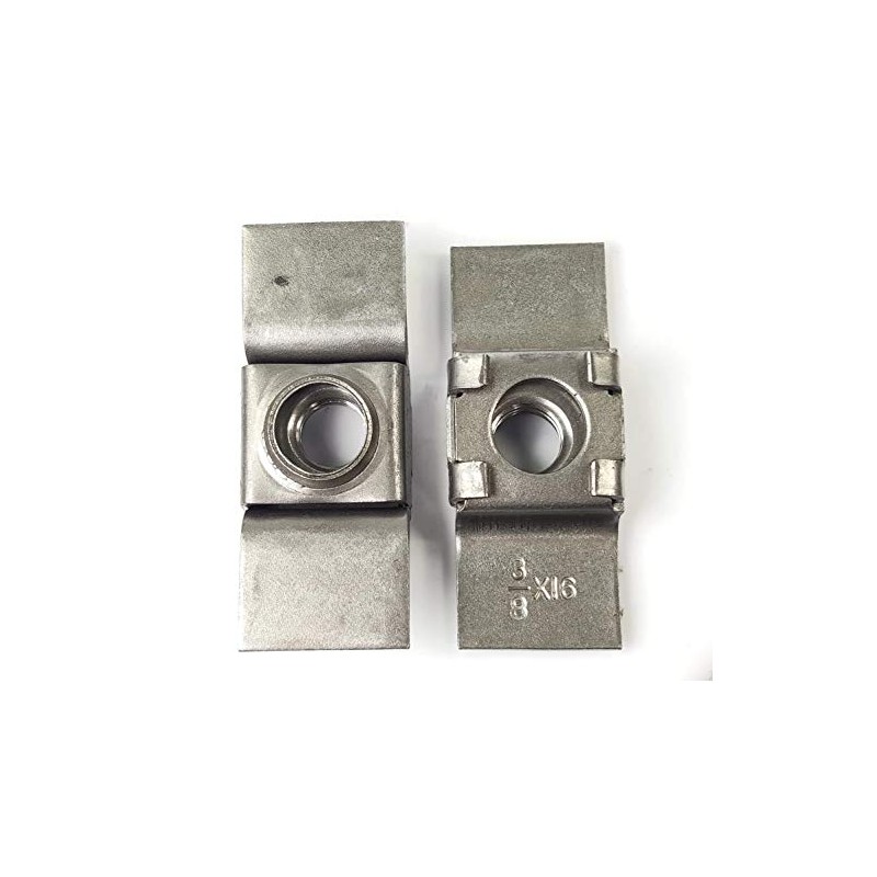 Retainer Weld Nuts - Plain Steel 3/8"-16 QTY 25