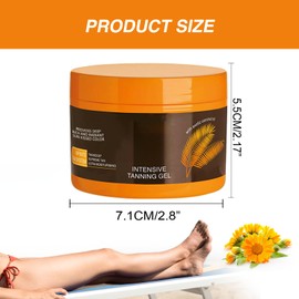Ninnyi Tanning Accelerator Cream, Tanning Gel for Sunbeds and Outdoor Sun