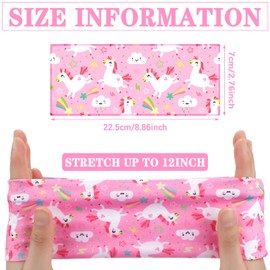 6 diademas de unicornio para niñas, bandas elásticas para la cabeza para niños, diadema de arco iris, accesorios elásticos para la cabeza de niña pequeña, turbantes hippie, envoltura de pelo para niñas pequeñas, lindas polaina para el cuello