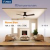Amico Ceiling Fans with Lights, 42 inch Low Profile Ceiling