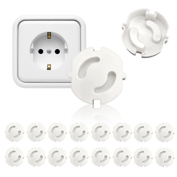 Zueyen Pack of 20 Sockets Child Safety Sockets, Socket Protector,