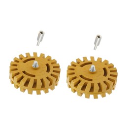 Operitacx 2 Sets 4 Inches Pneumatic Degumming Wheels Rubber Eraser Wheel Safe for Vehicle Furniture 20mm Diameter