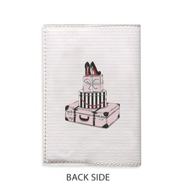 Don't Call it a Dream Fashion Passport Holder for Women Pink Stripes Designer Travel Cover