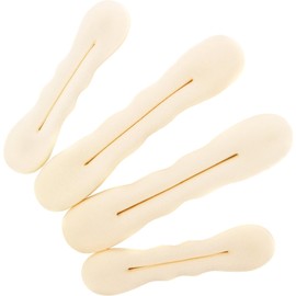 7 Pieces Foam Sponge Twist Shapers, 4 sponge strips, 3 rubber bands Hair Bun Maker, Hair Donuts for Buns (Off white, One size)