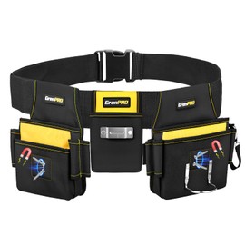 GRENPRO Magnetic Tool Belt for Men, 29 Pocket Carpenter Tool Belt