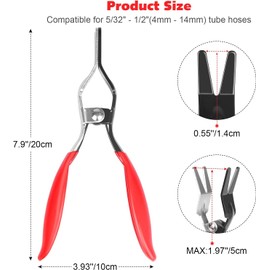 Taorayo Hose Remover, Hose Plier, Water Pipe Separator, Dismantling Pliers, Pipe Separator, Clip Plier, Hose Removal, Rubber Hose Removal Tool, Pliers Tool, Hose Compatible with Multiple Hoses,