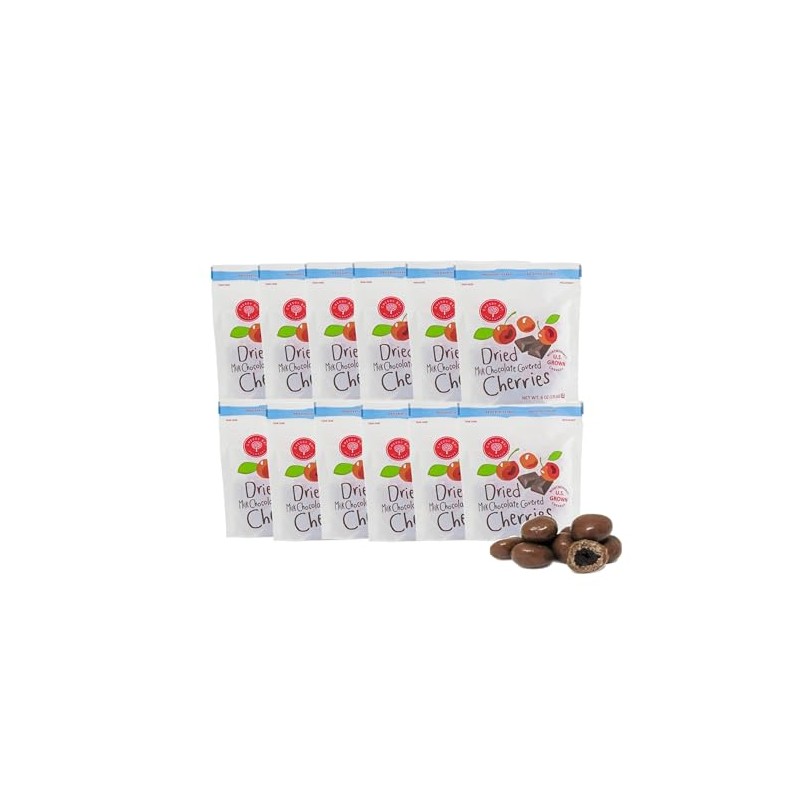 Milk Chocolate Covered Dried Cherries (Case of 12 - 6oz
