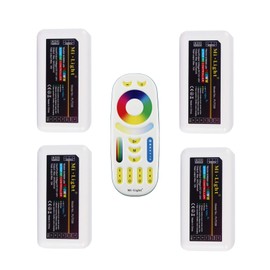 LED Strip Lights Mi-Light FUT039 RGB＋CCT LED Strip Lights 4 PCS and One FUT092 Remote Controller(4FUT039+Remote)
