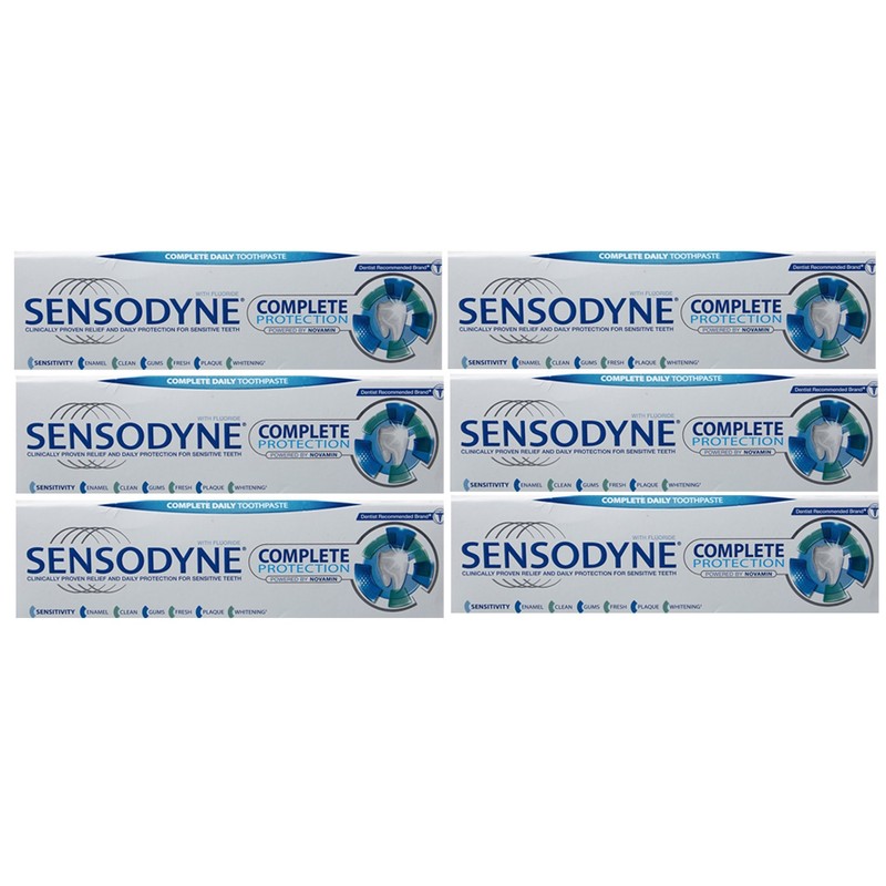 Sensodyne Complete Protection Toothpaste 75ml (Pack 6)