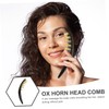 FOMIYES 3 Pcs Relaxing Ox Horn Massage Comb Natural Scalp