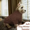Lelepet Dog Jumpers Winter Dog Pullover, Knitted Warm Turtleneck Dog