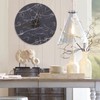 Wall Clock Nordic Decorative Marble Printing Mute Round Hanging Clock