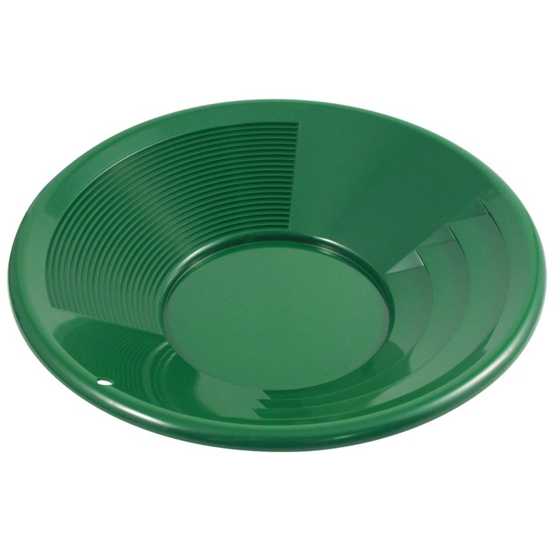 ASR Outdoor 14 inch Gold Pan with Dual Riffles for