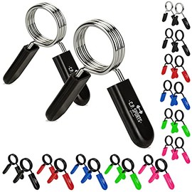 C.P. Sports Spring Clasps Spring Lock Barbell Clasps Couples | Robust Steel | 25 mm, 28 mm, 30 mm Dumbbell Training, Strength Training, Weightlifting, Bodybuilding, Fitness (30 mm, Blue)