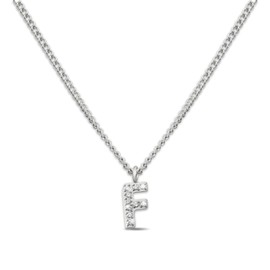 GD GOOD.designs Necklace with Letters Silver for Women, Skin-friendly Necklace with Initial Pendant, Silver 316L Stainless Steel Letter Chain – Valentine's Day Gift for Him and Her, Stainless Steel,
