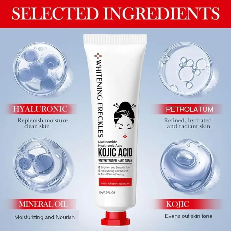 Set Kojic 2026 - Crema Manos Y Facial Nutritiva