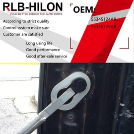 RLB-HILON Tailgate Cable Compatible with Dodge Ram 1500 2500 3500 1994 to 2002 Year, 55345124AB 55345125AB, Lift Gate Support Straps Pickup