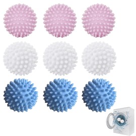 Pack of 9 Dryer Balls, Dryer Balls for Down Jackets, Laundry Balls for Washing Machine, Reusable Dryer Balls, Dryer Balls for Dryers, Ideal for Down Jackets and Household Clothing