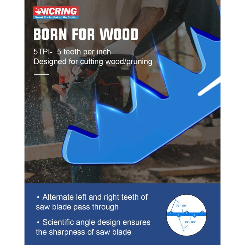 Wood Pruning Reciprocating Saw Blades 9 Inch Sawzall Blades for