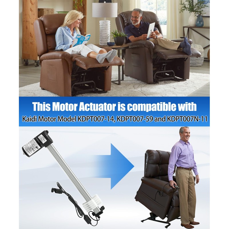 KDPT007-113 Power Recliner Motor Linear Actuator