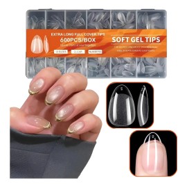 Tips Soft Gel Uñas Postizas Diferentes Modelos 600pzs Obp