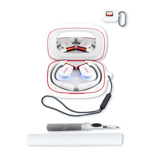 Silicone Case Compatible with Cleer Arc 3(2024) with Keychain,Cleaning Kit