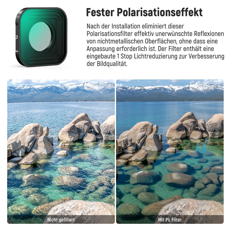 NEEWER CPL ND Filter Compatible with GoPro Hero 13 12