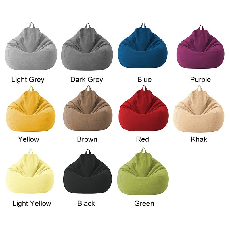 Bean Bag Cover Cotton Linen Cover 100 x 120 cm