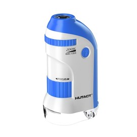 Mini Mikroskop für Kinder mit Objektträger Set: 60x-135x LED Taschenmikroskop Tragbares Handmikroskop Bildungsgeschenk für Kinder Studenten Erwachsene Mikrobiologische Beobachtung - Azur