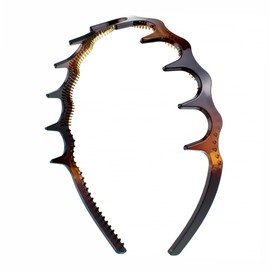 HB25 003 Hair Clips Hair Cuff Bangle cm with Teeth Brown Turtle 2.5 Wavy Hair Hoop Headband