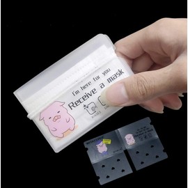ROSEWARD Cartoon Portable Plastic Mask Storage Clip Folding Mask Keeper Plastic Case Holder Organizer 5 Pcs/Pack, COC Certified