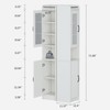 Baztin 71" H Tall Bathroom Storage Cabinet, Narrow Bathroom Cabinet