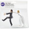 Wilton "Oh No You Don’t" Wedding Cake Topper Figurine, 6.3"
