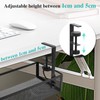 TNOMSNO Cable Management Desk, Cable Management Under Desk Drill-Free Undertable