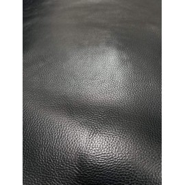 Black Soft Faux Vegan PU (Peta Approved Vegan) Leather Fabric Sheet by The Yard Pleather 0.9 mm Nappa 3 Yards (108 x 54 inch) Soft Smooth Upholstery (Black Pebble, 3 Yards (108"x54")