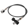 DIN477 36in Spring Hose Electroplate CO2 Adapter Kit with Release